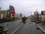 The Strip, from MGM Grand / New York New York walkway.