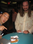 Chris's first deep fried twinkie!